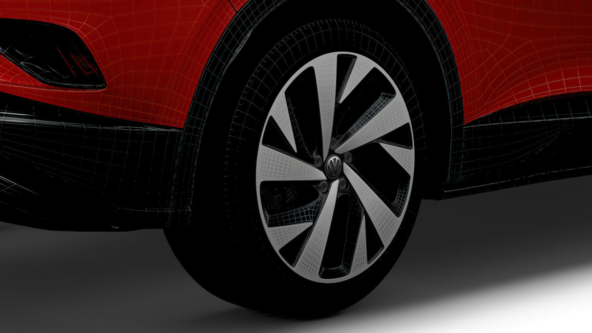 Volkswagen ID4 1st 2021 wheel 3D model_5