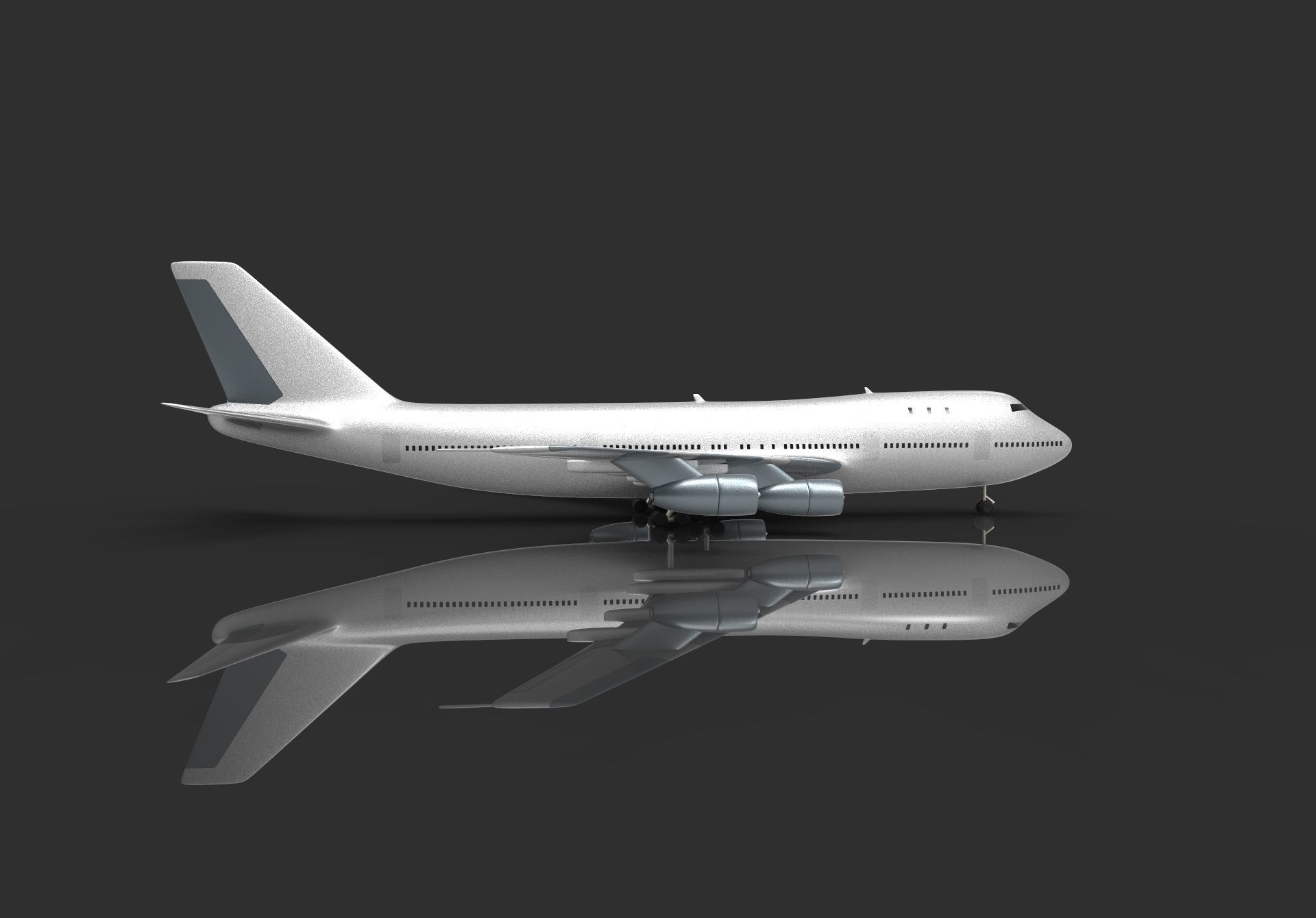 Surface model of Boeing 747 b 3D model_10