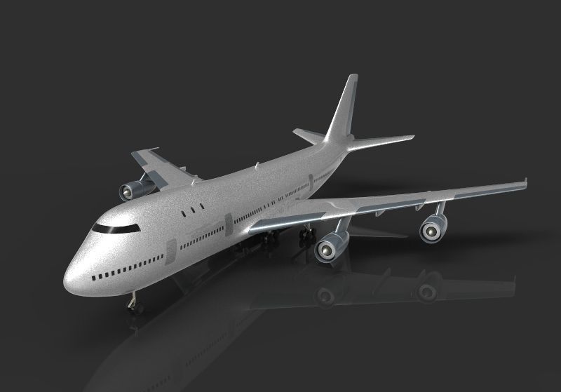 Surface model of Boeing 747 b 3D model_5