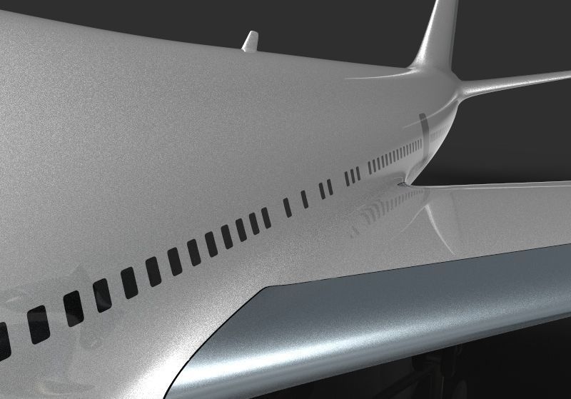 Surface model of Boeing 747 b 3D model_17