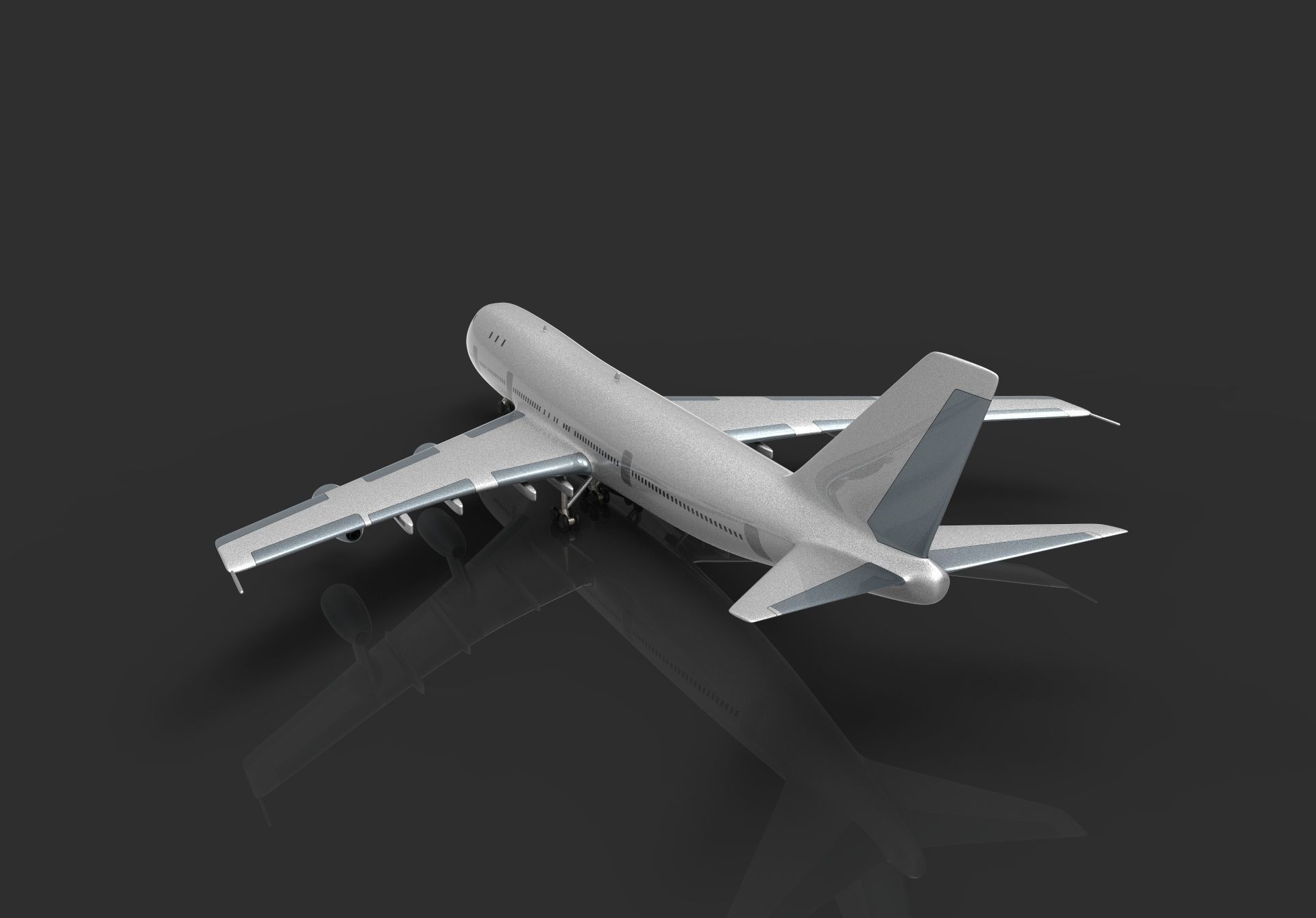 Surface model of Boeing 747 b 3D model_8