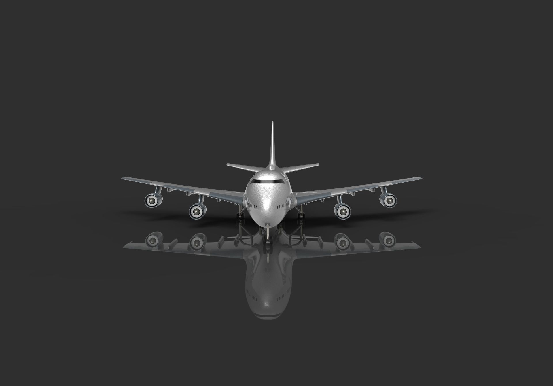 Surface model of Boeing 747 b 3D model_12