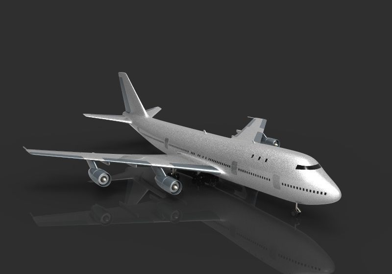 Surface model of Boeing 747 b 3D model_21