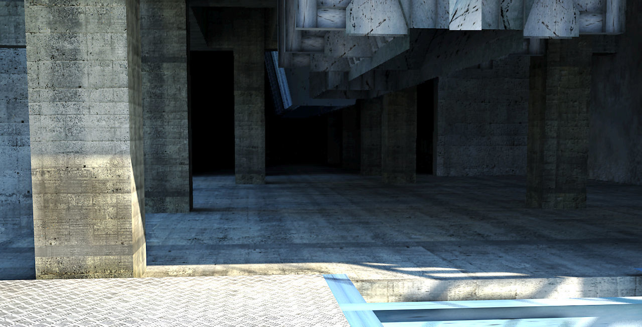 Old industrial Mining plant for game and animations Low-poly 3D model_14