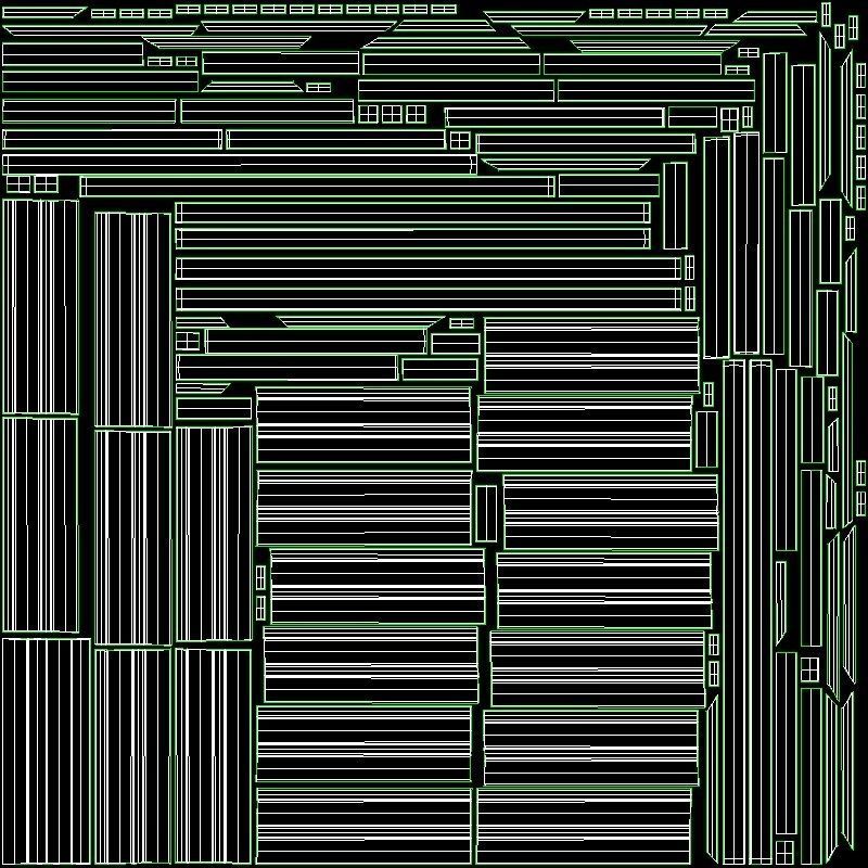 Alain Dining Table walnut wood Low-poly 3D model_6