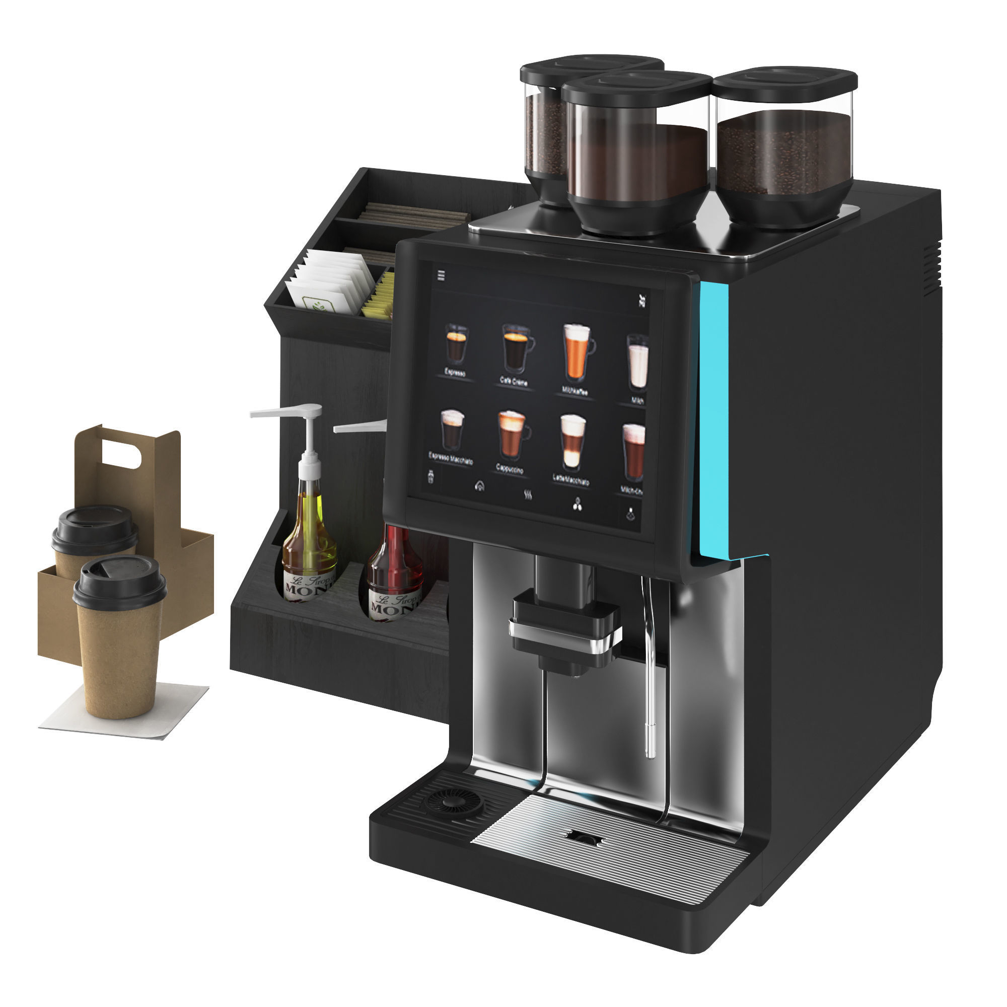 Vending Coffee Machine WMF 1500 S 3D model_2