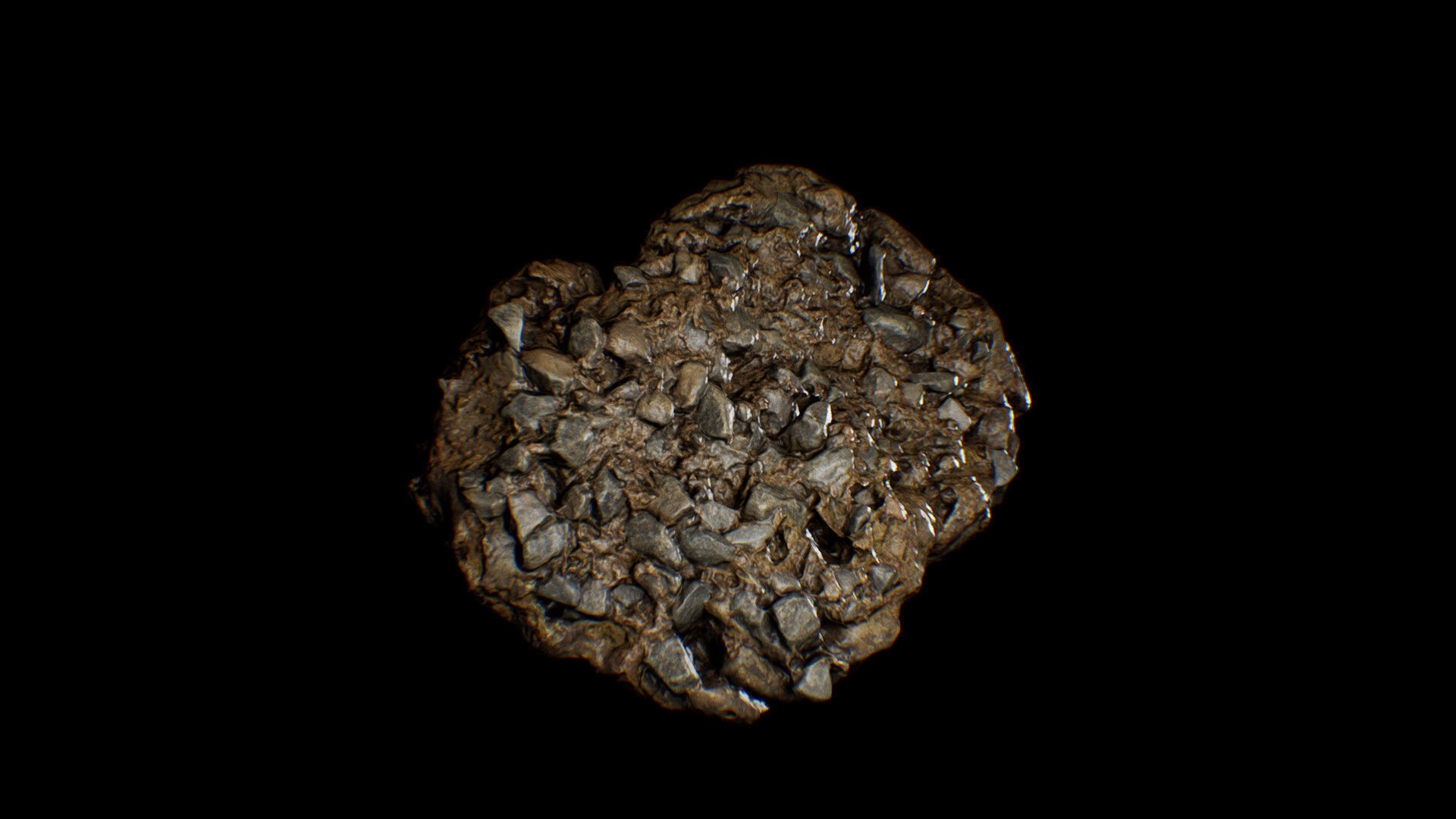 Animal Dung Feces - Horse and Cow Photoscanned Low-poly 3D model_1