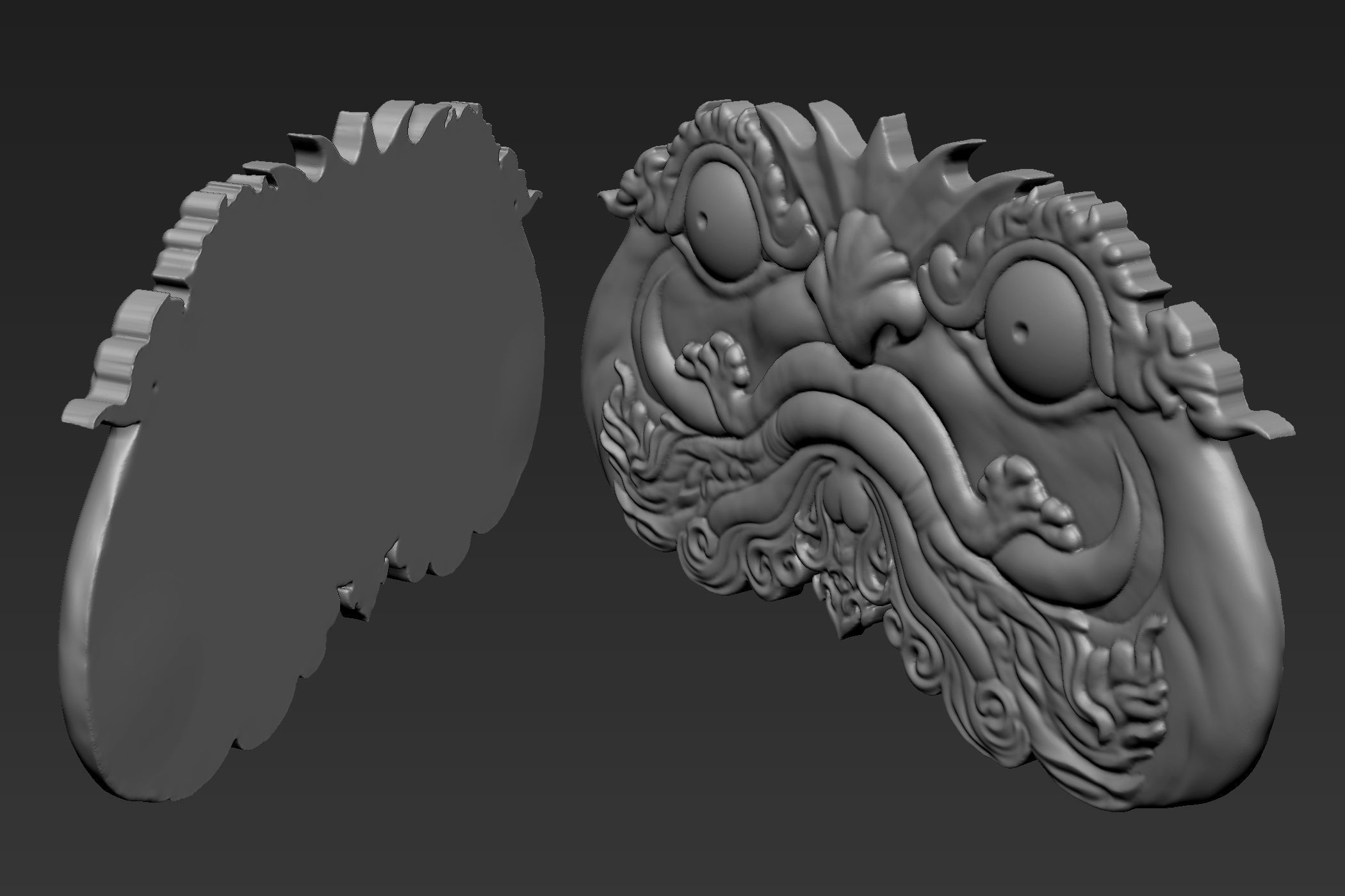 Bas Relief 01 Sculpt 3D model_4