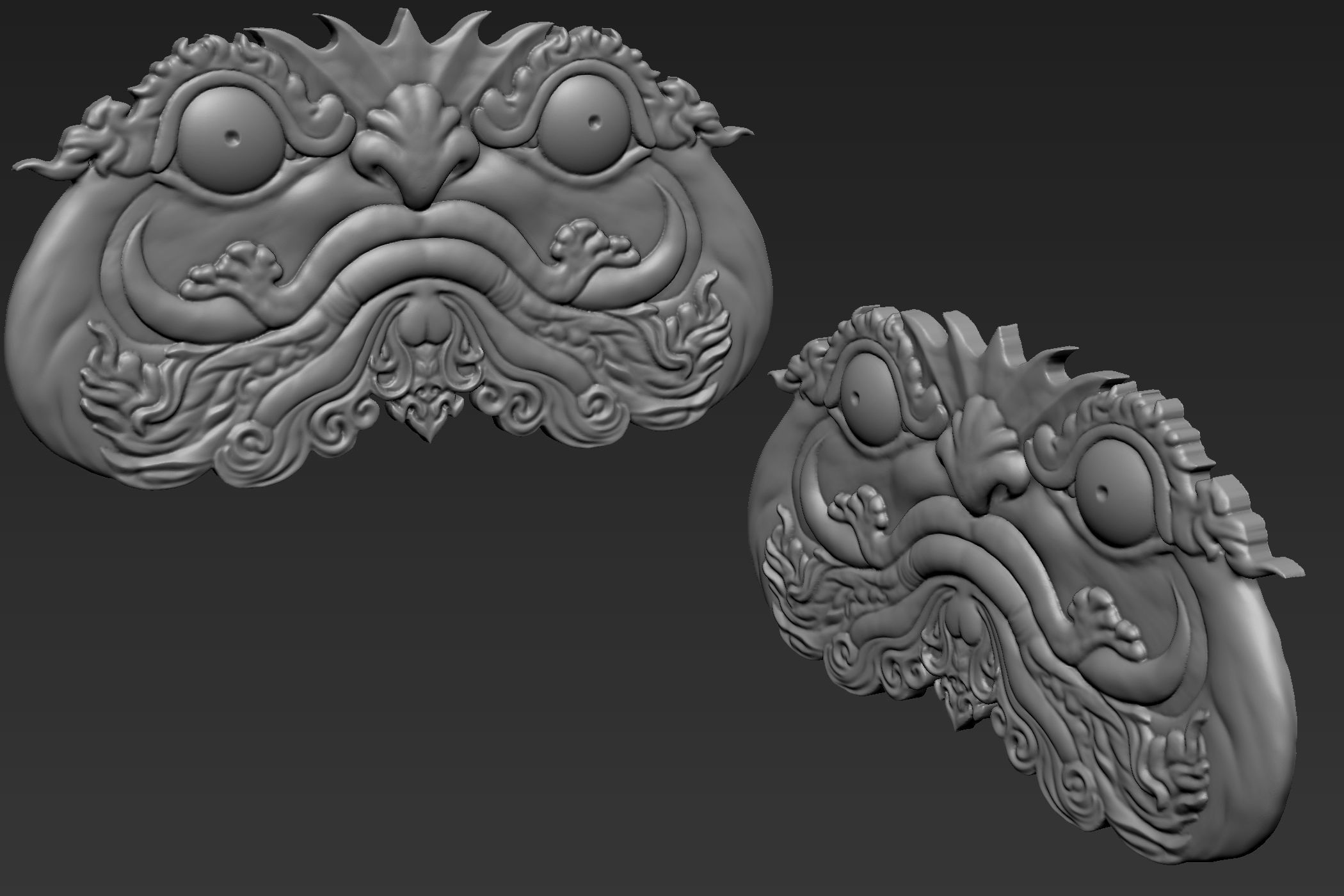Bas Relief 01 Sculpt 3D model_1