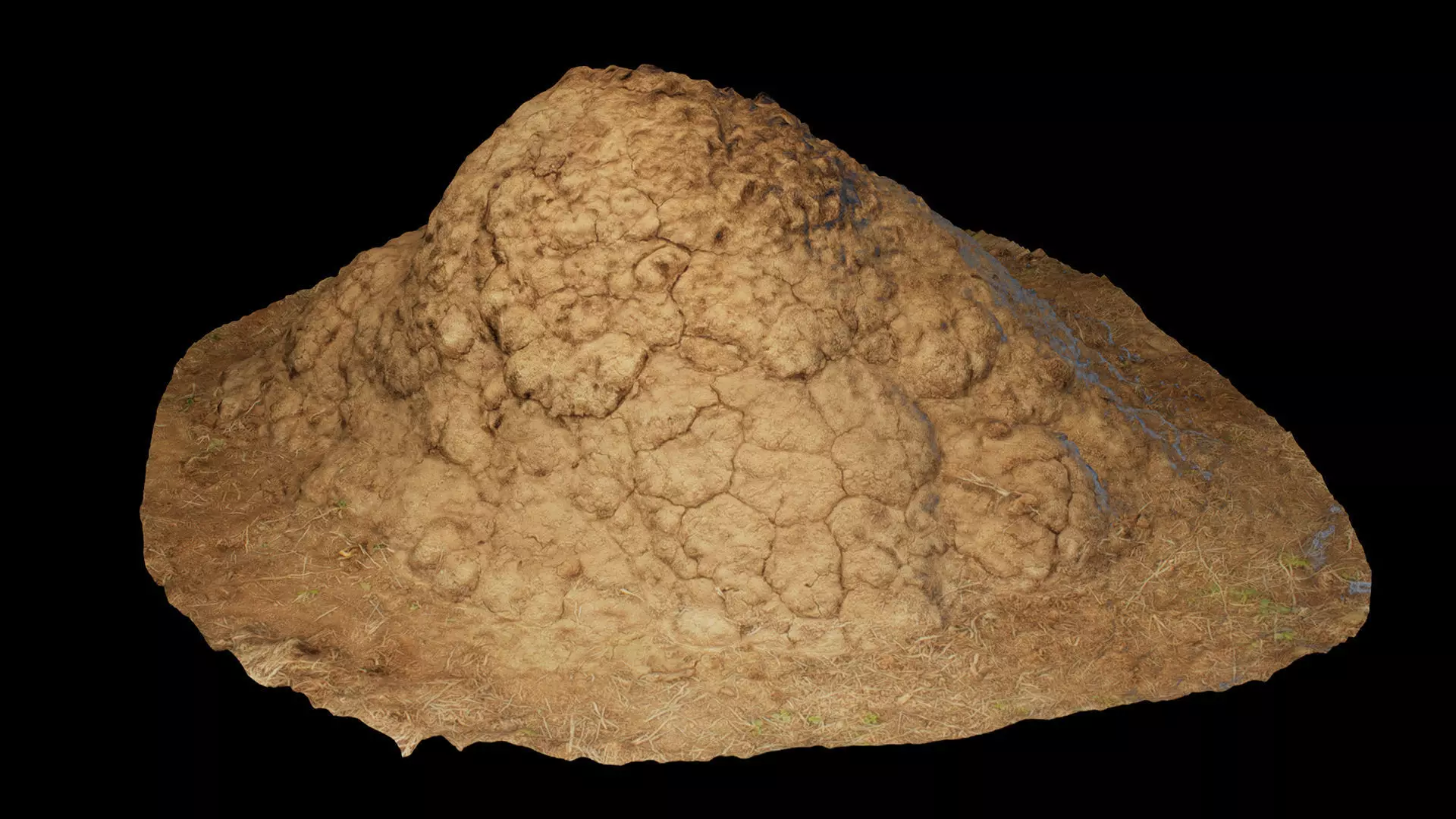 Termite Mounds - Photoscanned Low-poly 3D model_0