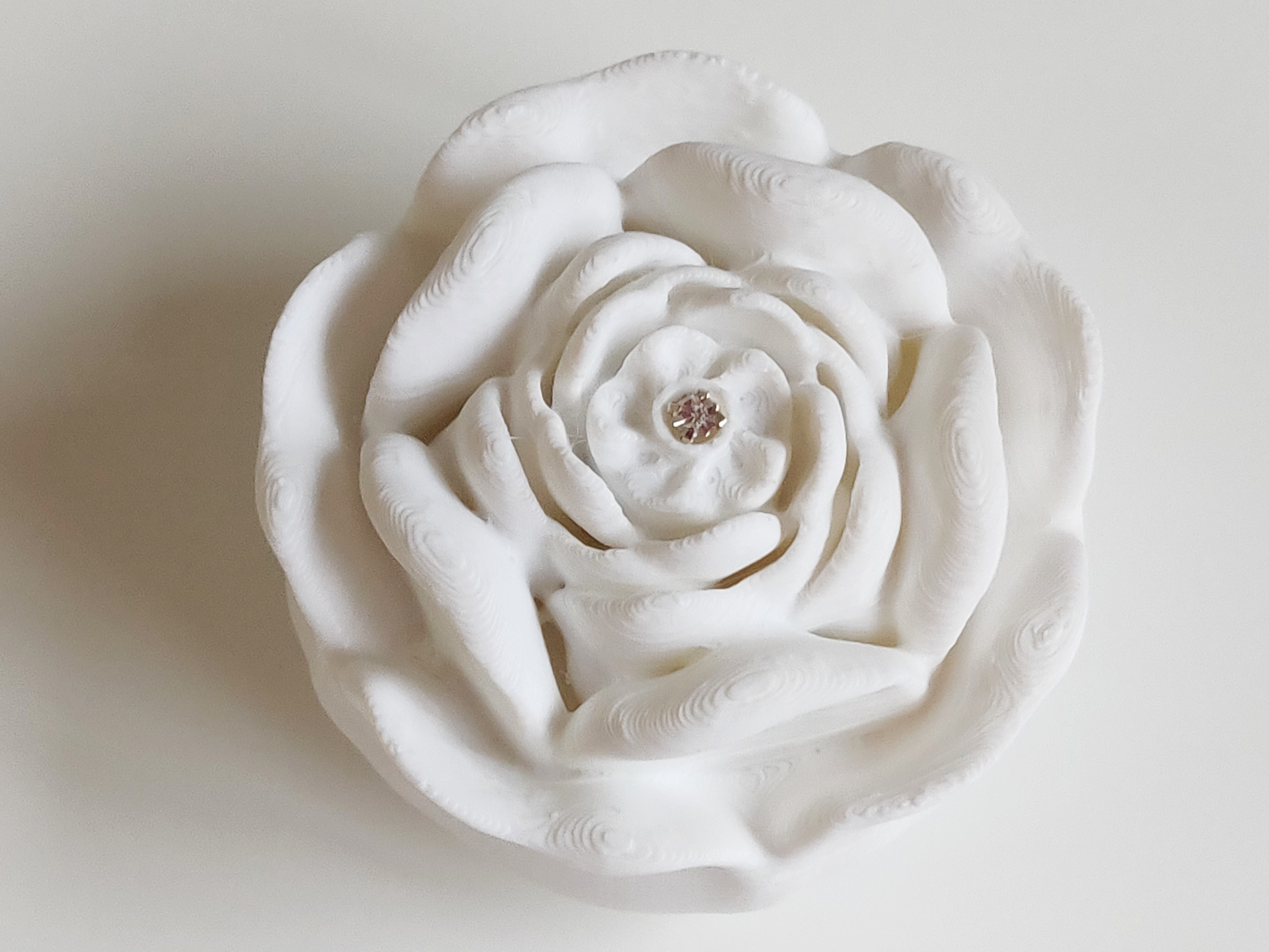Rhinestone Valentine Rose 3D print model_4