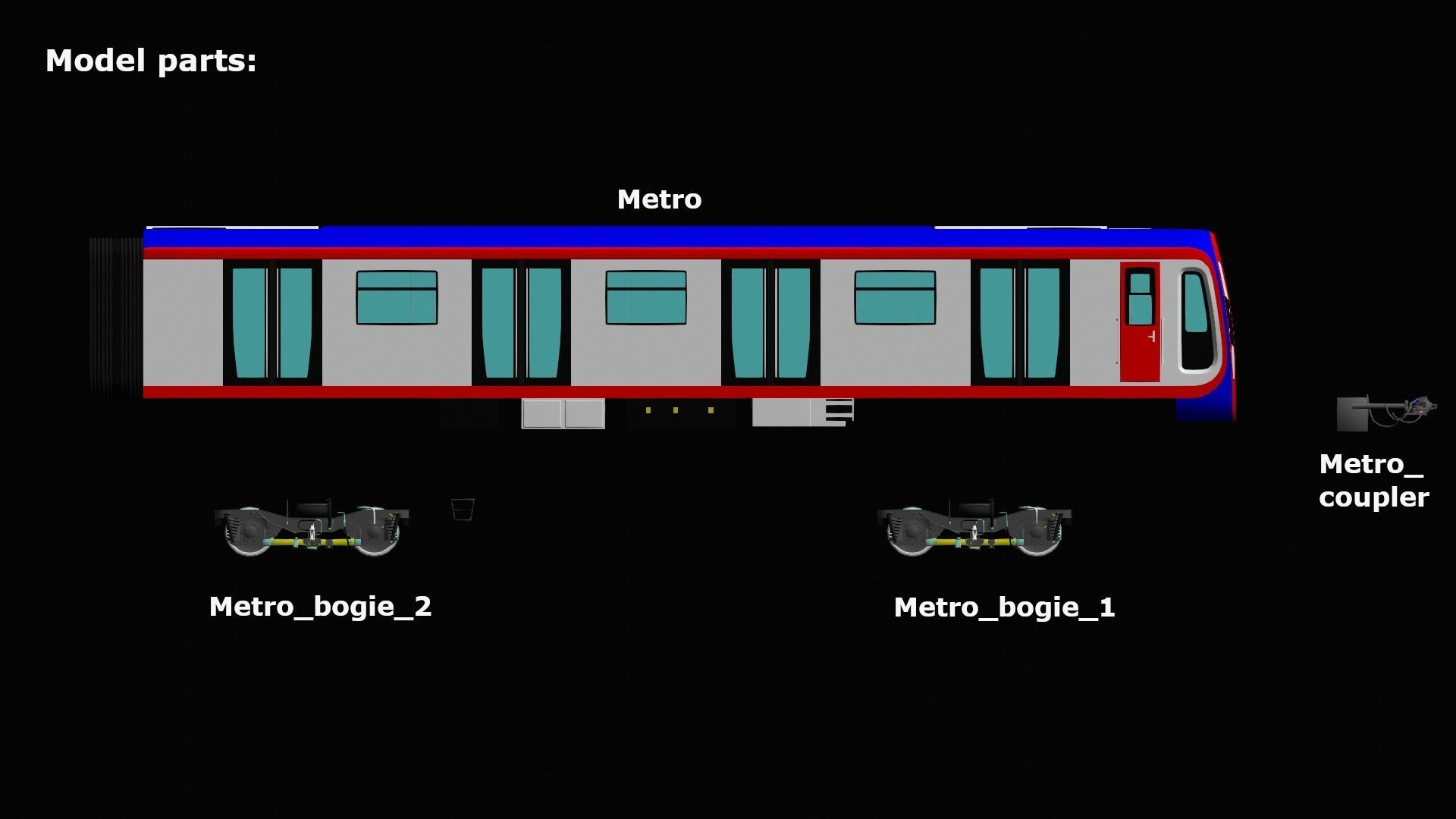 Metro Moskva 2020 3D model_20