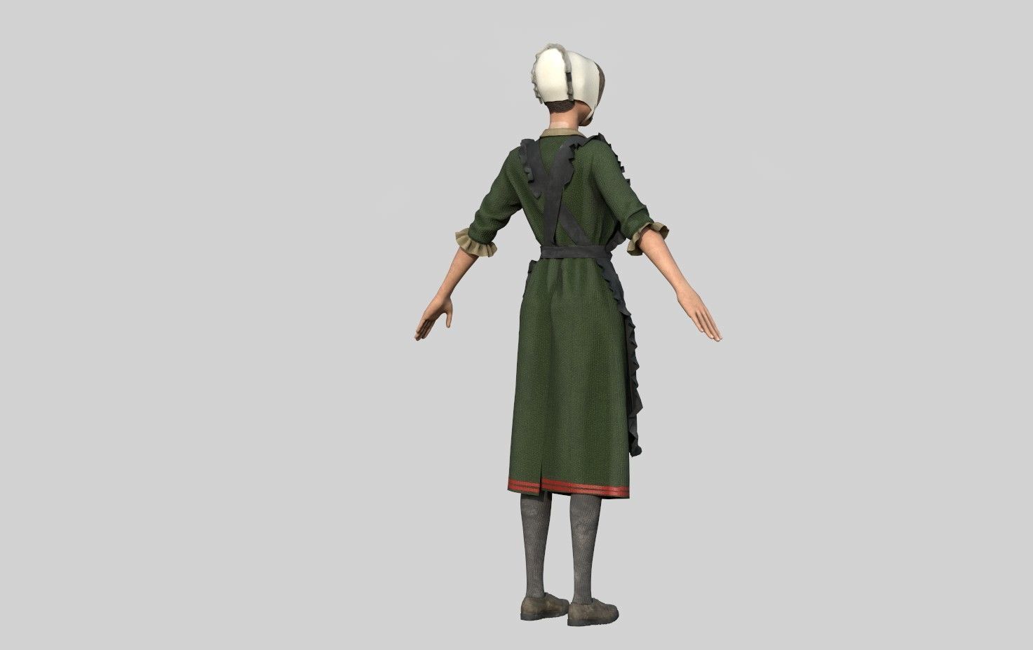 PEASANT WOMAN 3D model_4