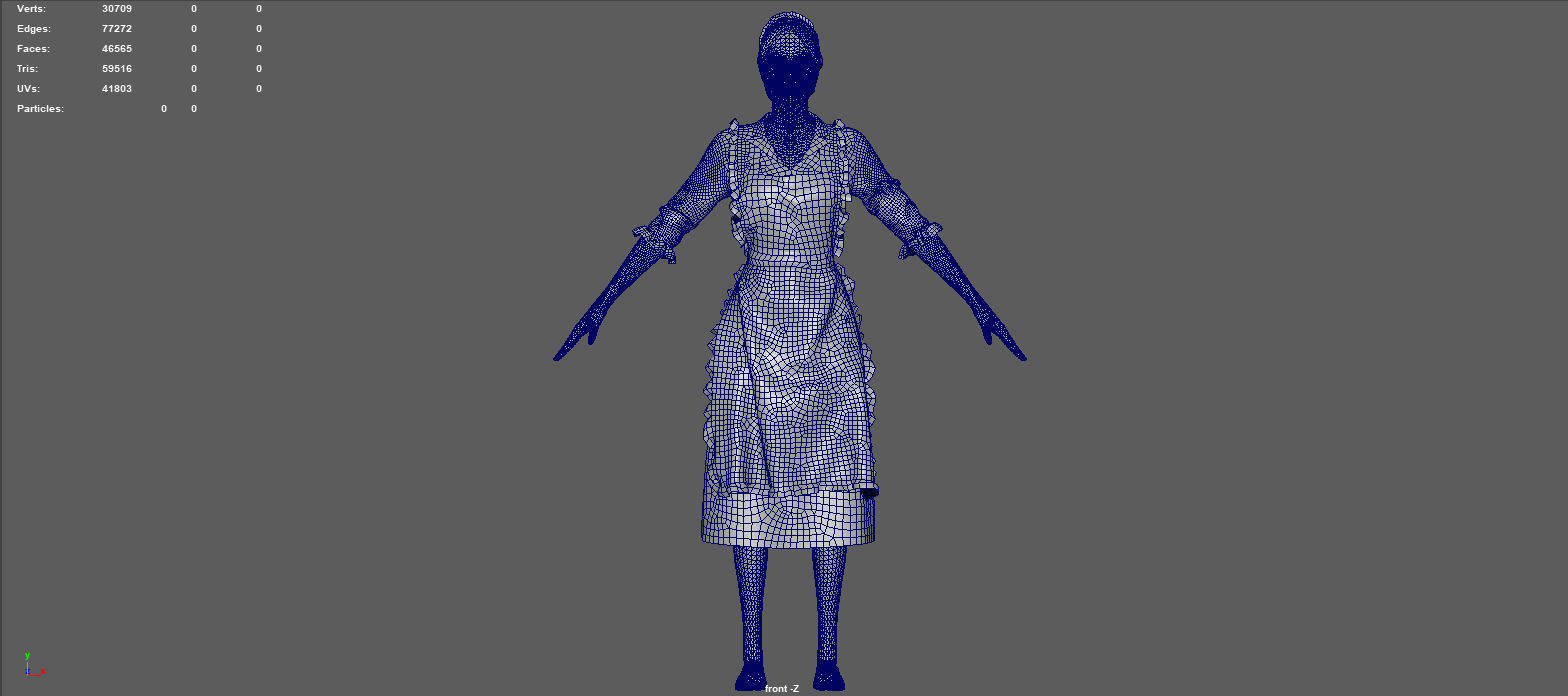 PEASANT WOMAN 3D model_13