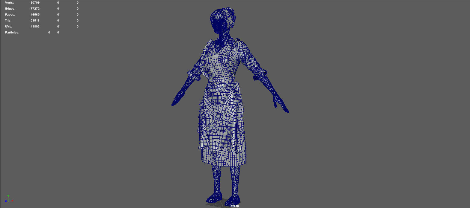 PEASANT WOMAN 3D model_8