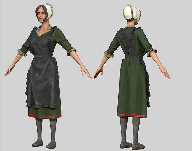 PEASANT WOMAN 3D model
