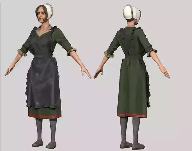 PEASANT WOMAN 3D model