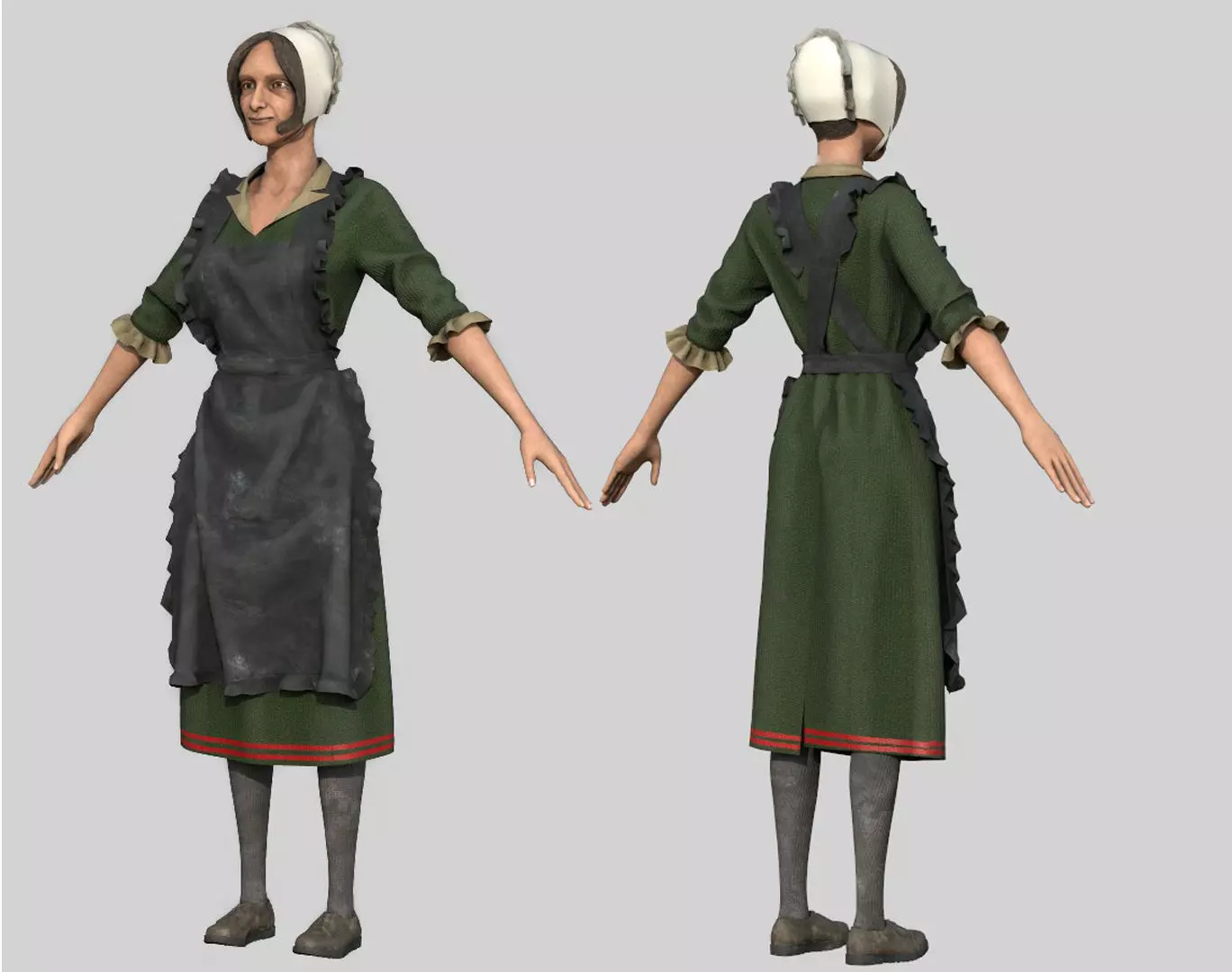 PEASANT WOMAN 3D model_0