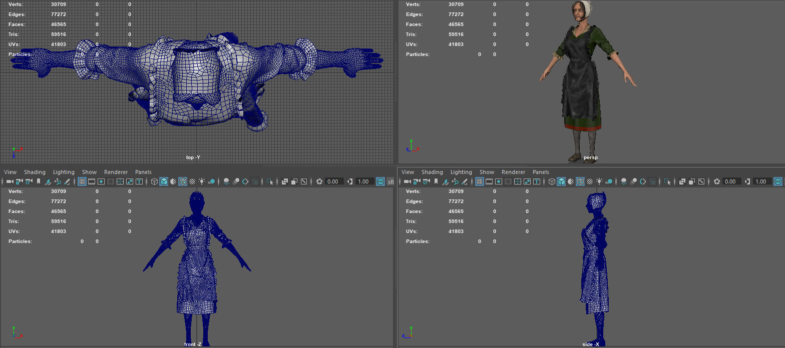 PEASANT WOMAN 3D model_11