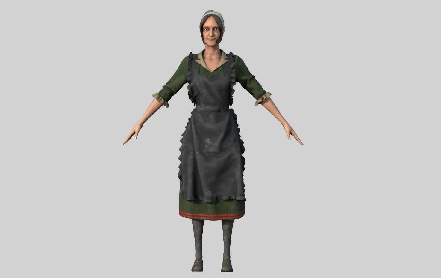 PEASANT WOMAN 3D model_1