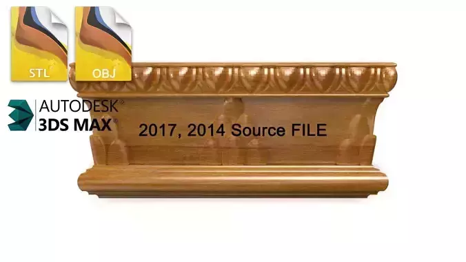 Column capital 001 source 3D model