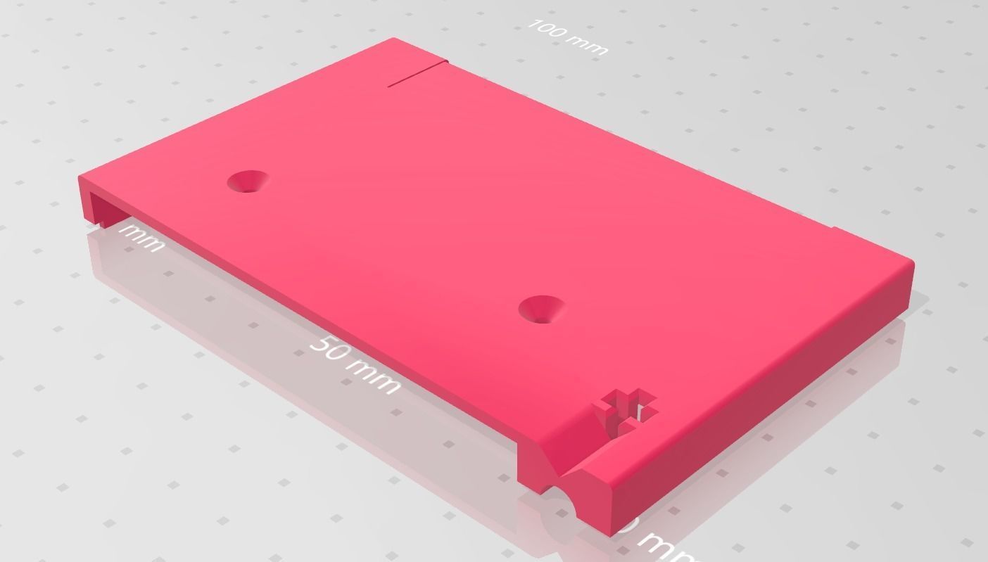 MSX cartridge shell for wide PCB - Konami dowel pillar ver Free 3D print model_1