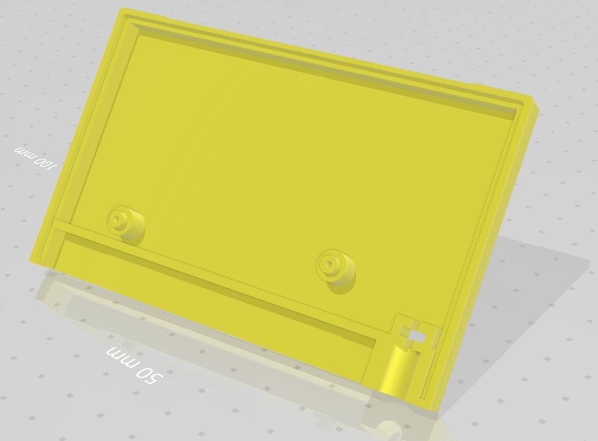 MSX cartridge shell for wide PCB - Konami dowel pillar ver Free 3D print model_3