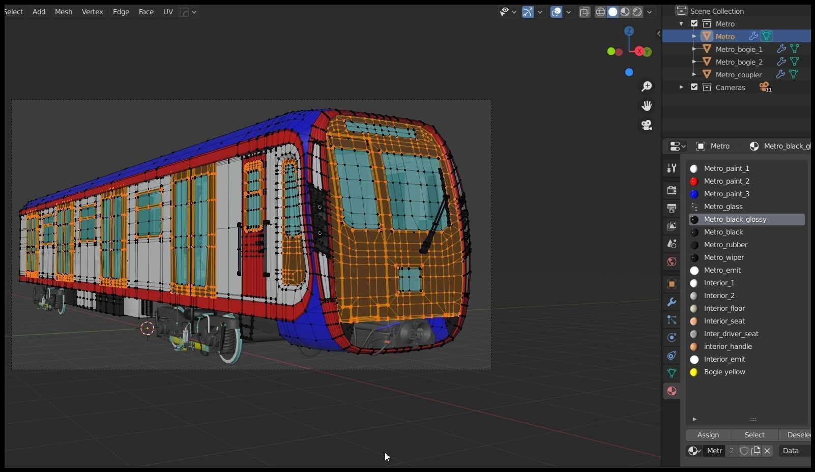 Moscow metro trains 3D Model Collection_12