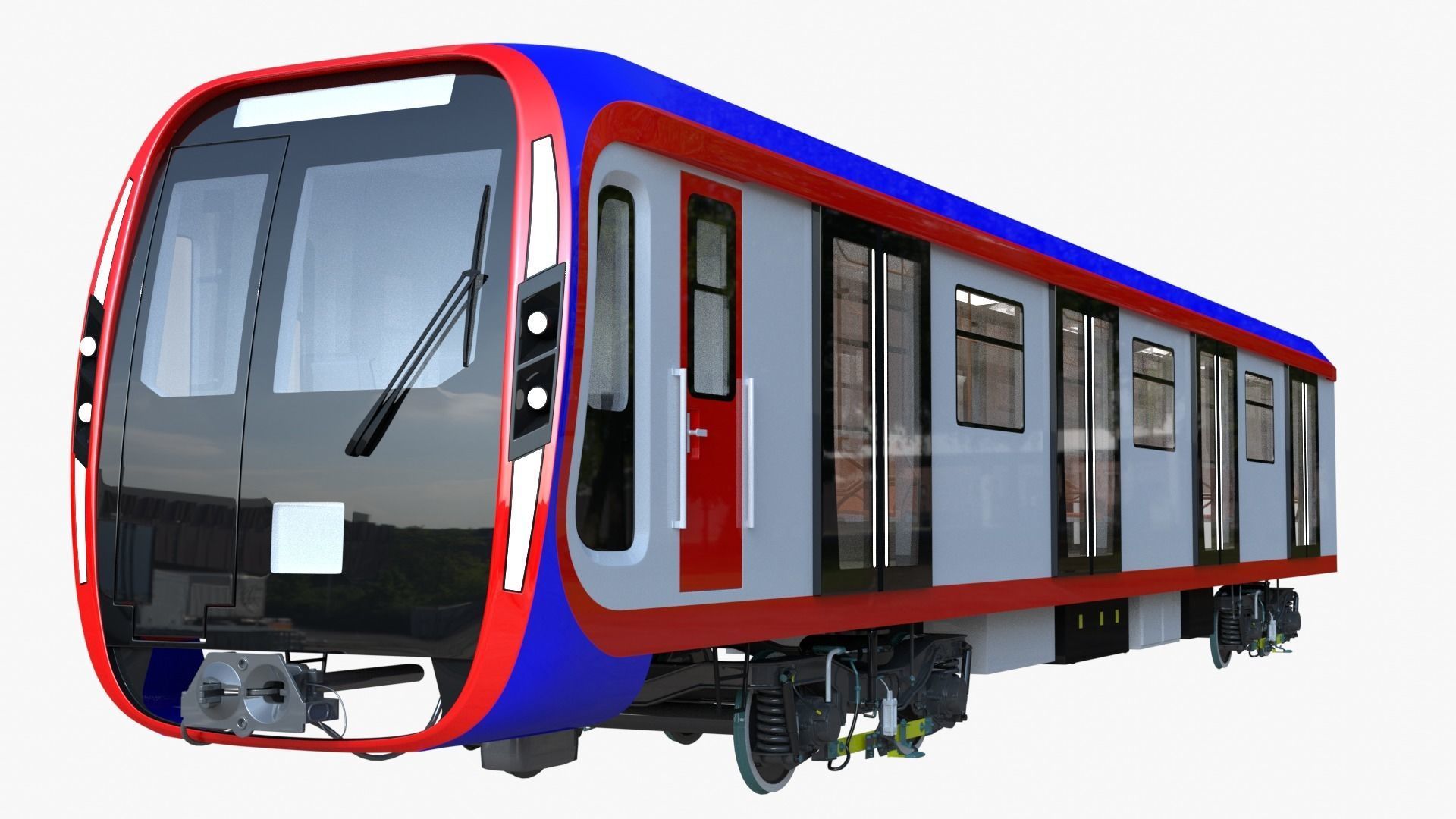 Moscow metro trains 3D Model Collection_1