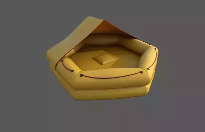 Inflatable rescue emergency raft