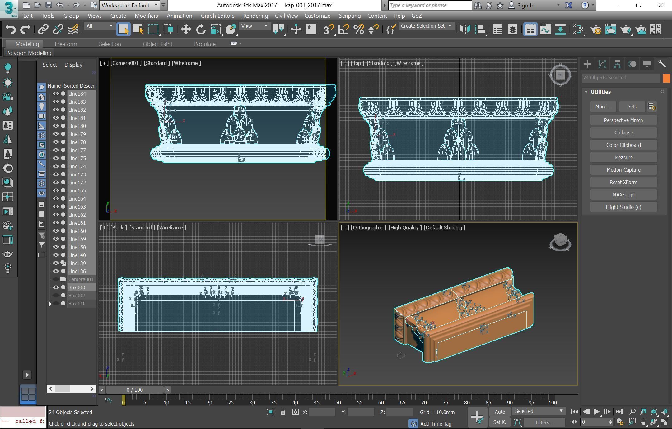 Column capital 001 3D model 3D model_3
