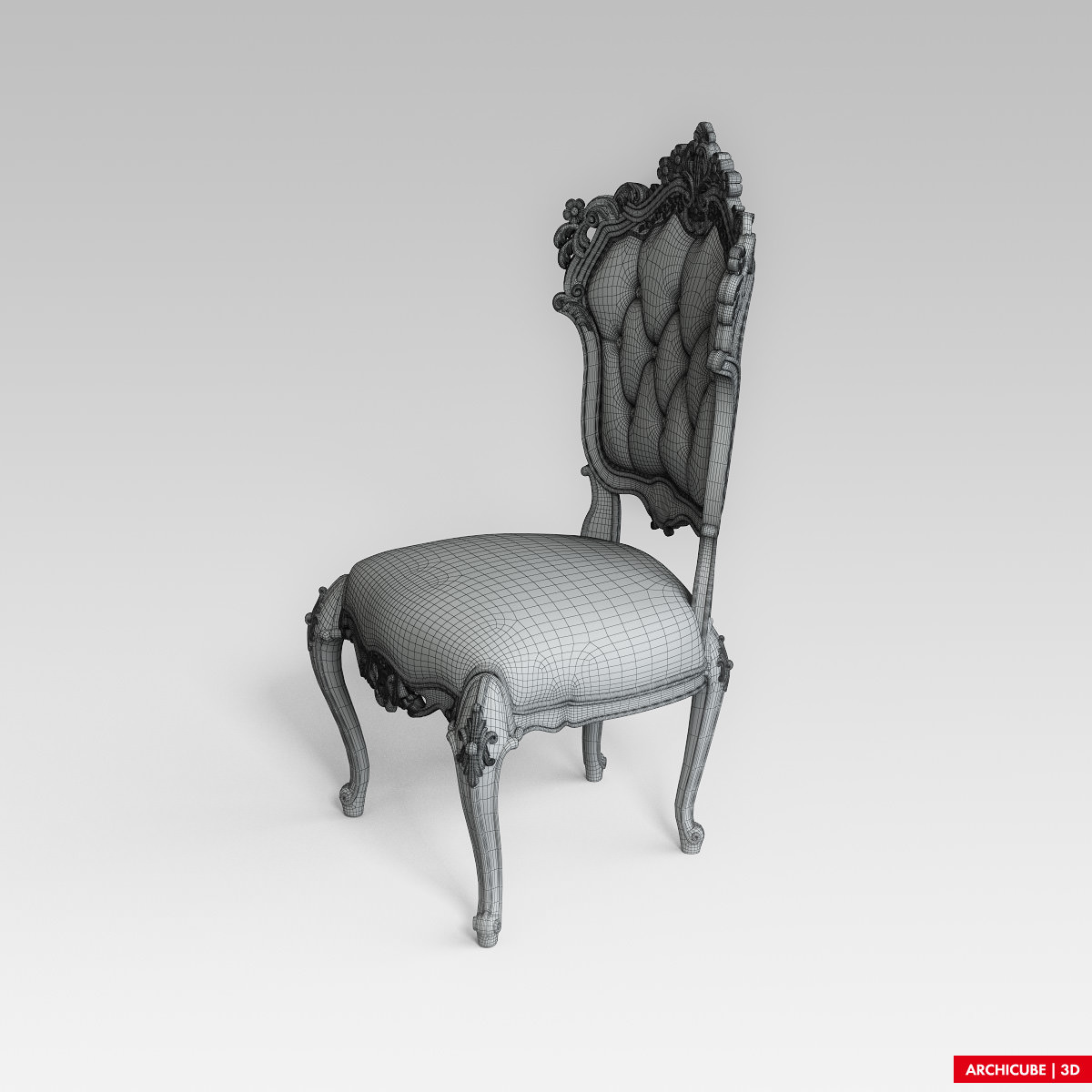 Classic Chair 3D model_7