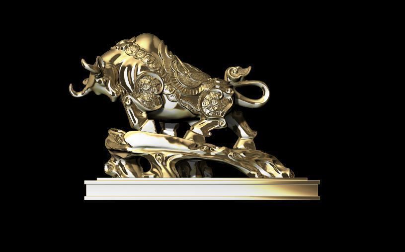 buffalo statue 3d 3D print model_1