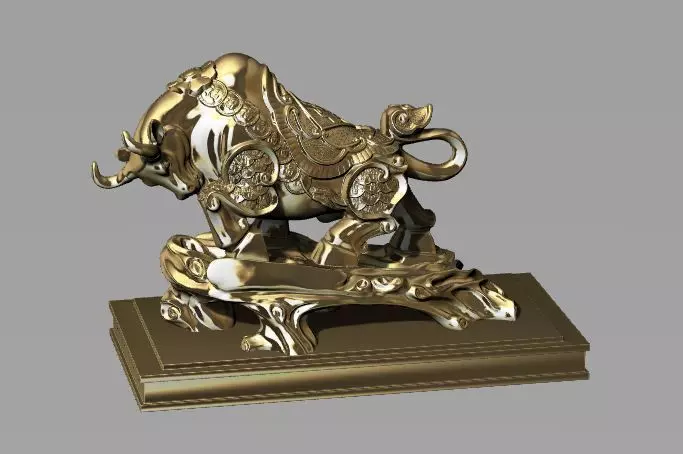 buffalo statue 3d 3D print model_0