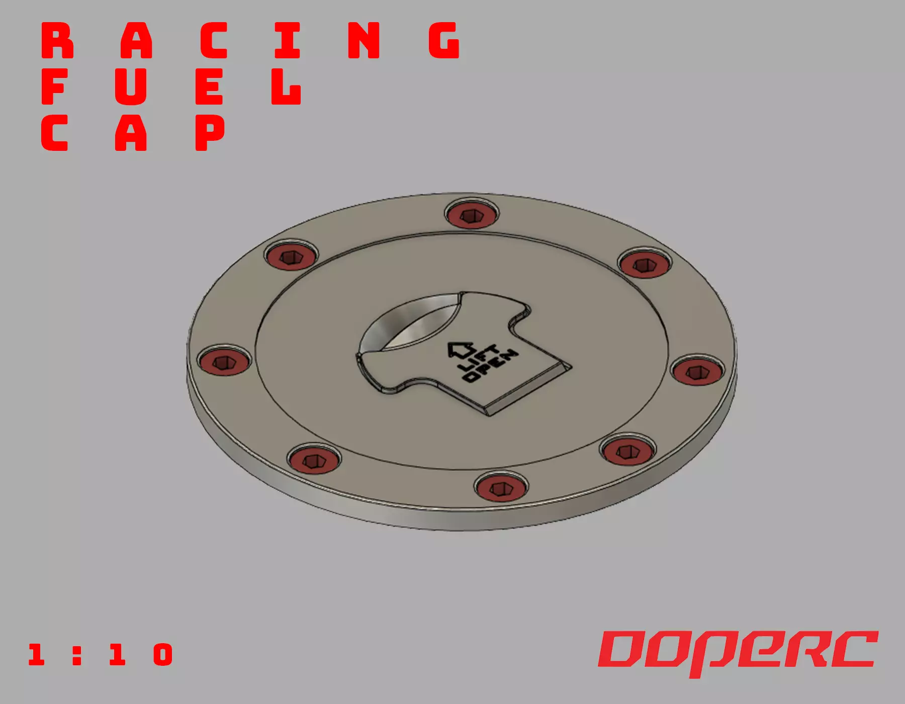 1to10 RC Scale  Racing Fuel Cap  3D print model_0