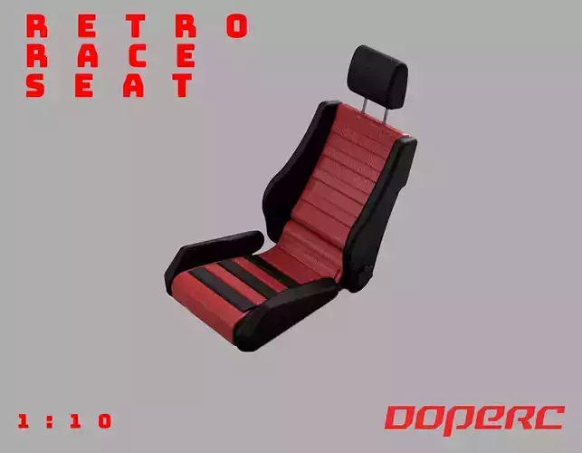 1to10 RC Retro Race Seat  3D print model