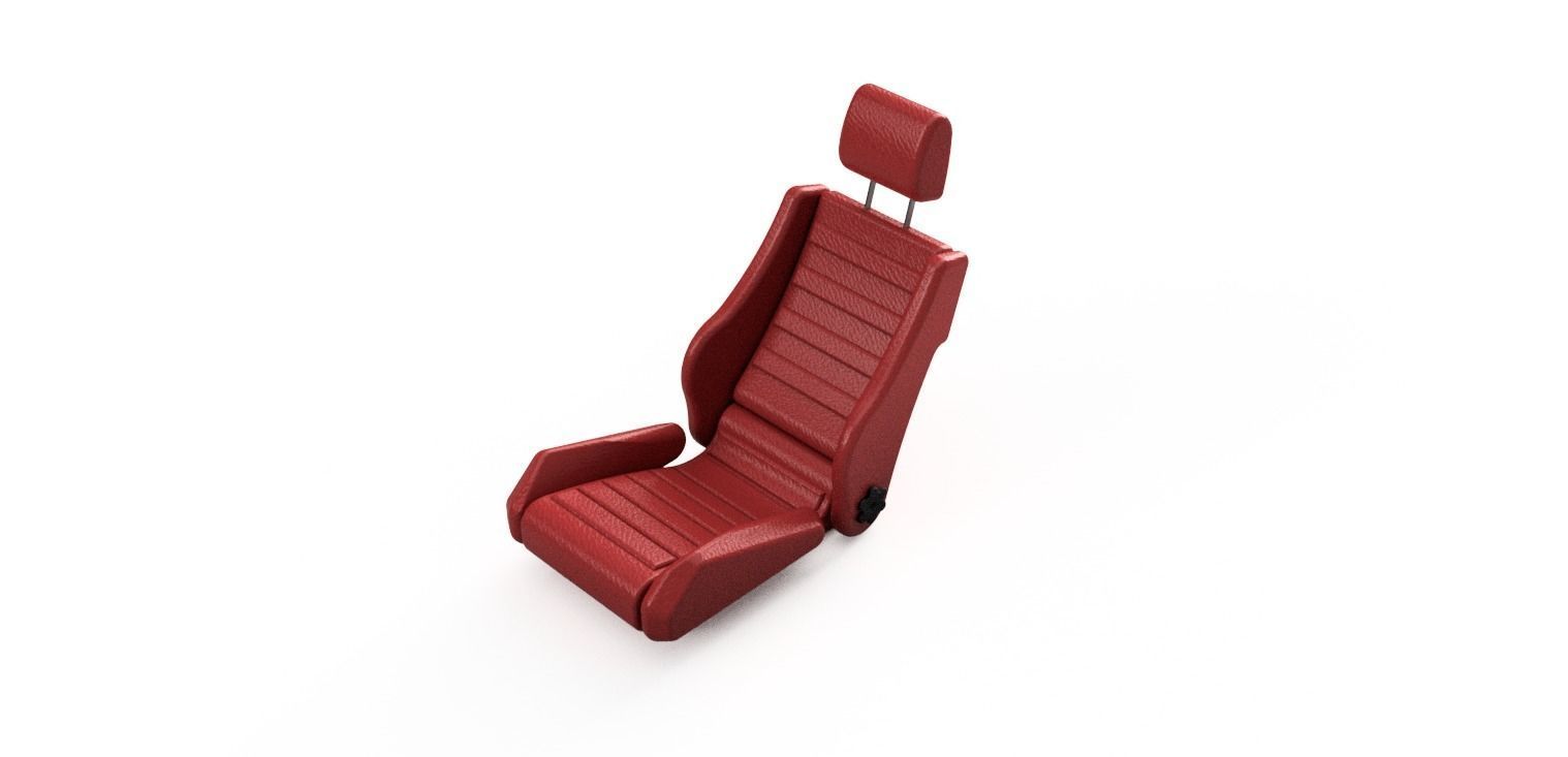 1to10 RC Retro Race Seat 3D print model_3