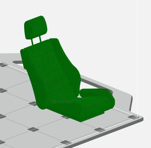 1to10 RC Retro Race Seat 3D print model_10