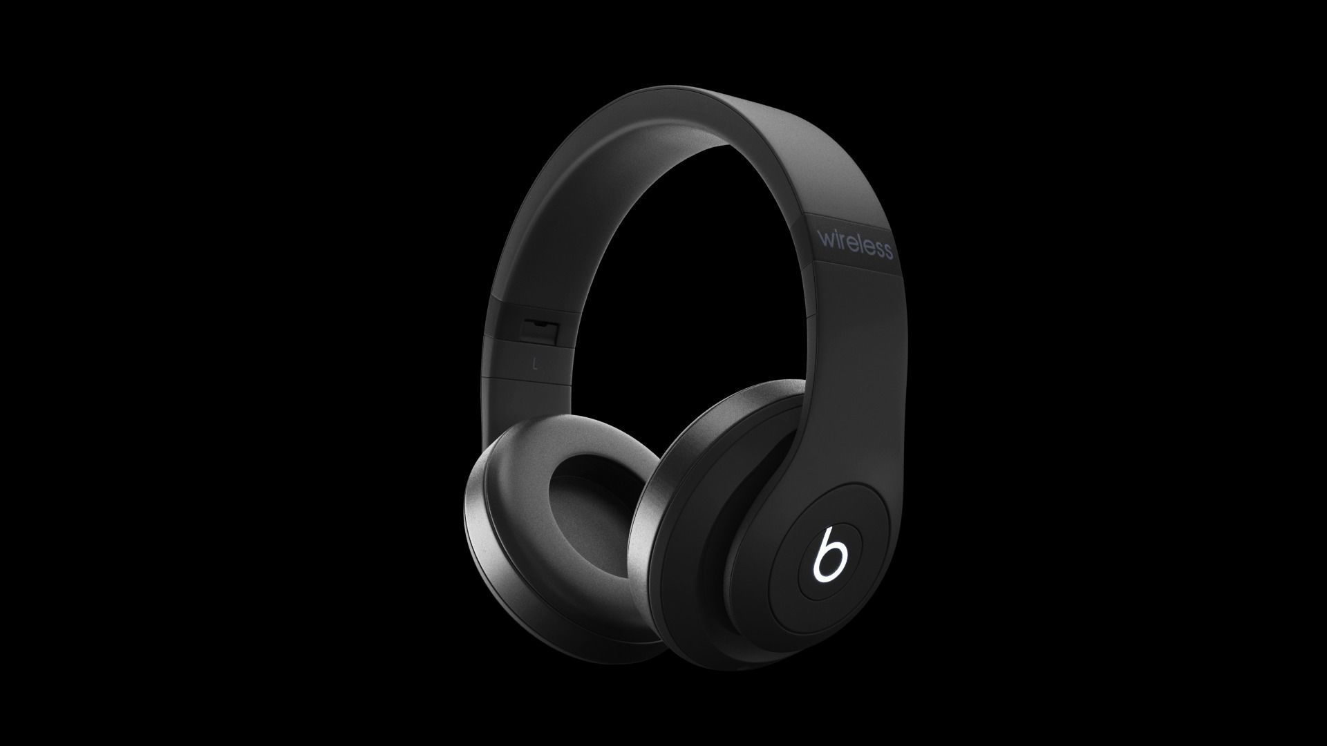 Beats Headphones Foldable 3D model_1
