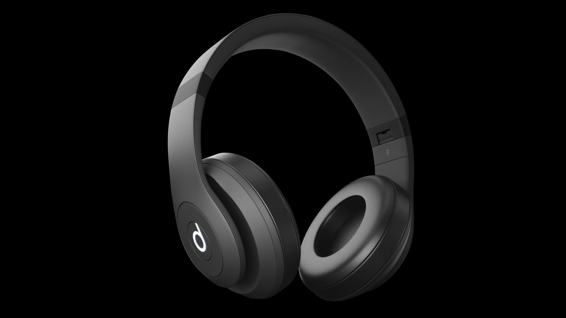 Beats Headphones Foldable 3D model_13