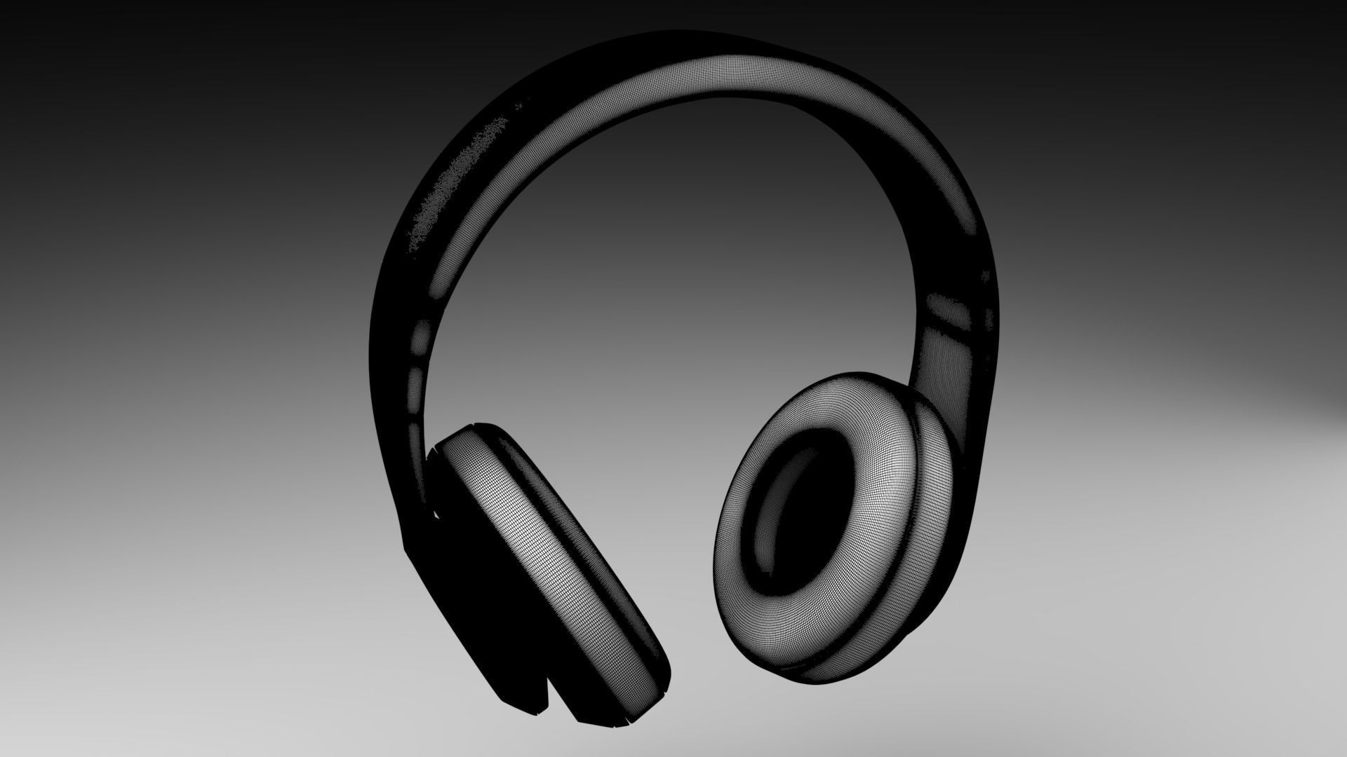 Beats Headphones Foldable 3D model_14