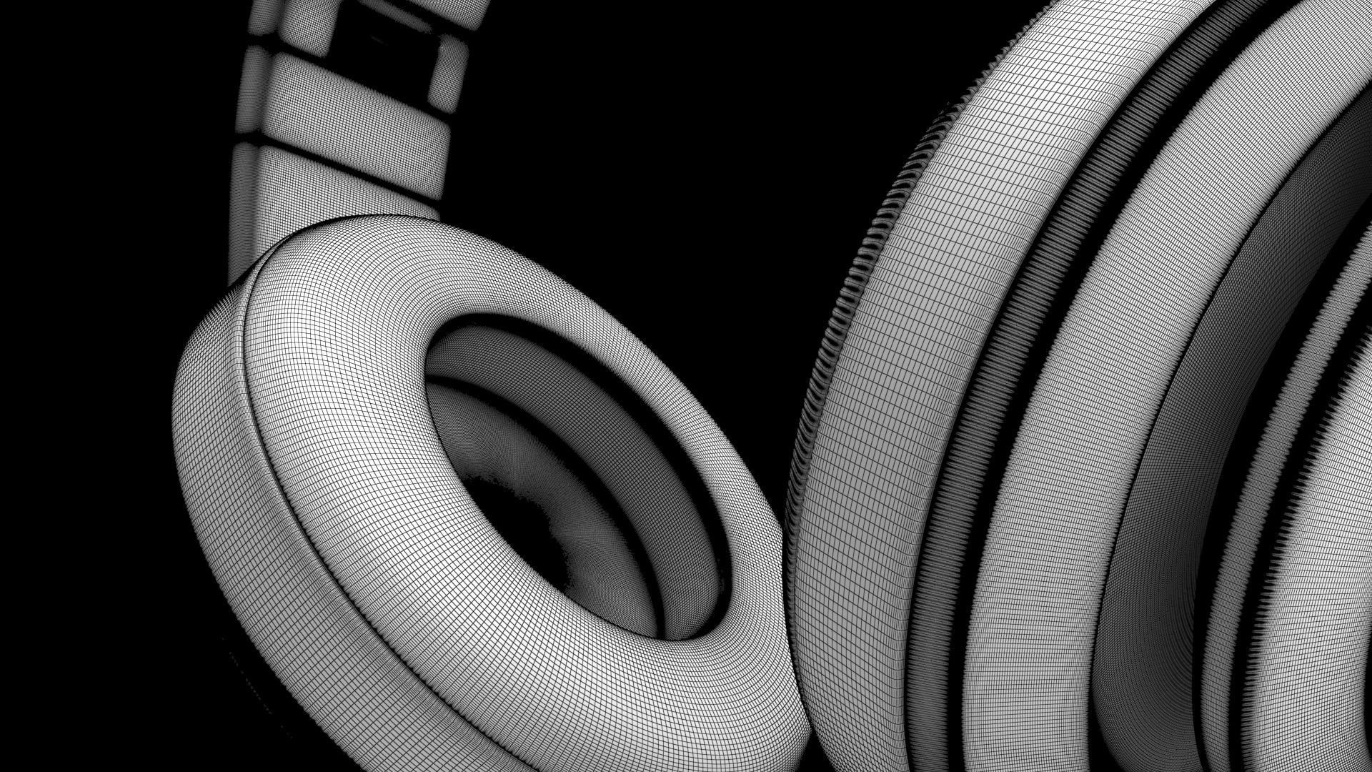 Beats Headphones Foldable 3D model_15