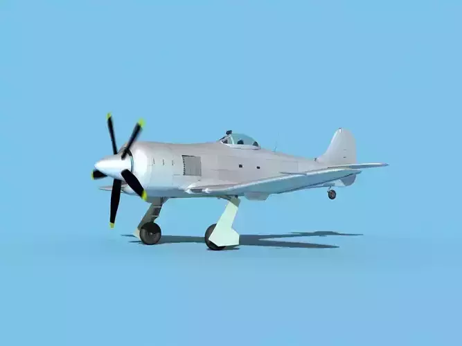 Hawker Tempest MKII Unmarked 3D model
