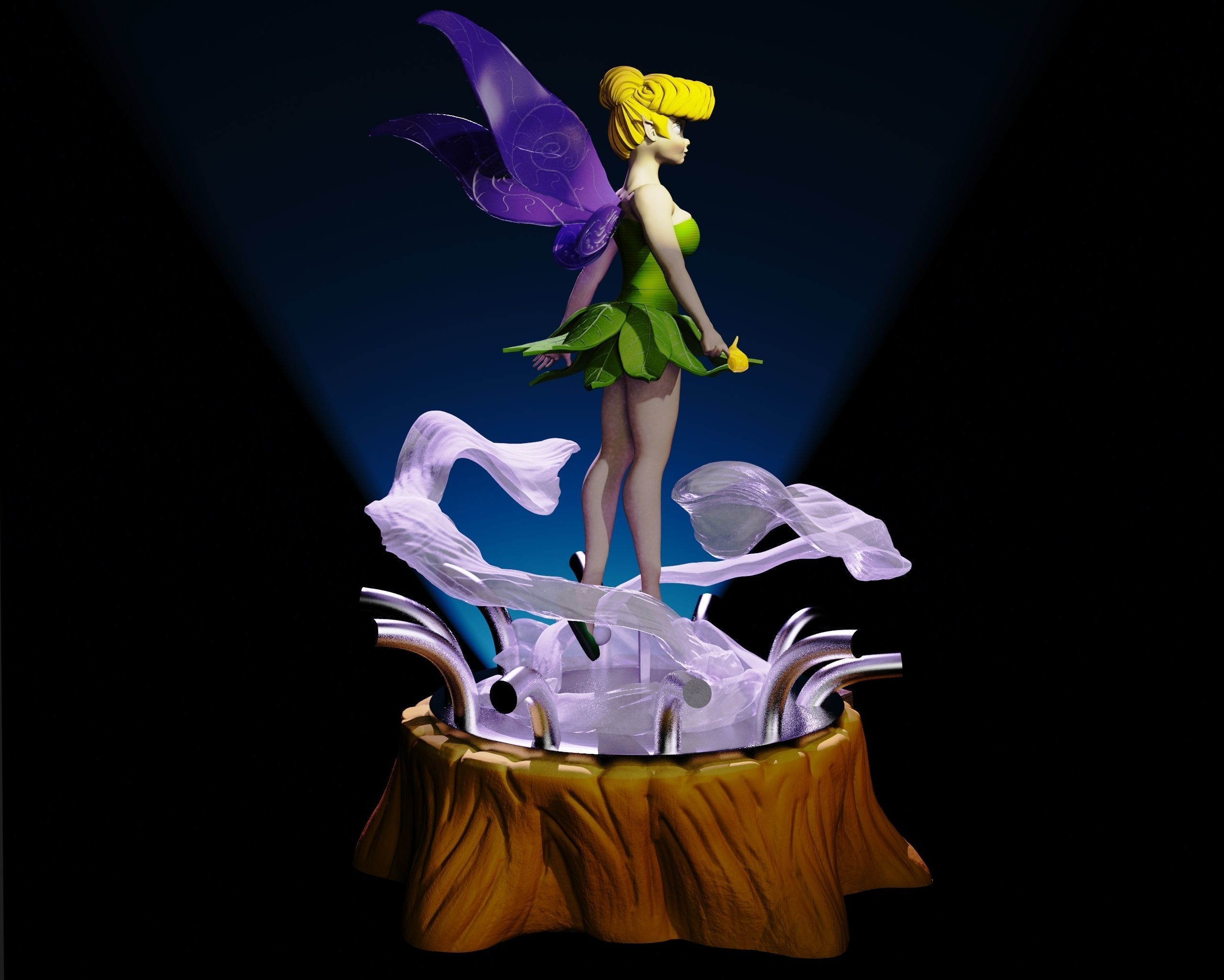 Tinker Bell 3D print model_2