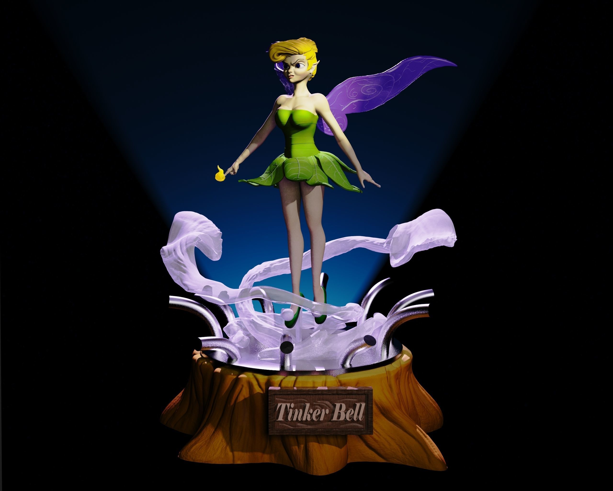 Tinker Bell 3D print model_5