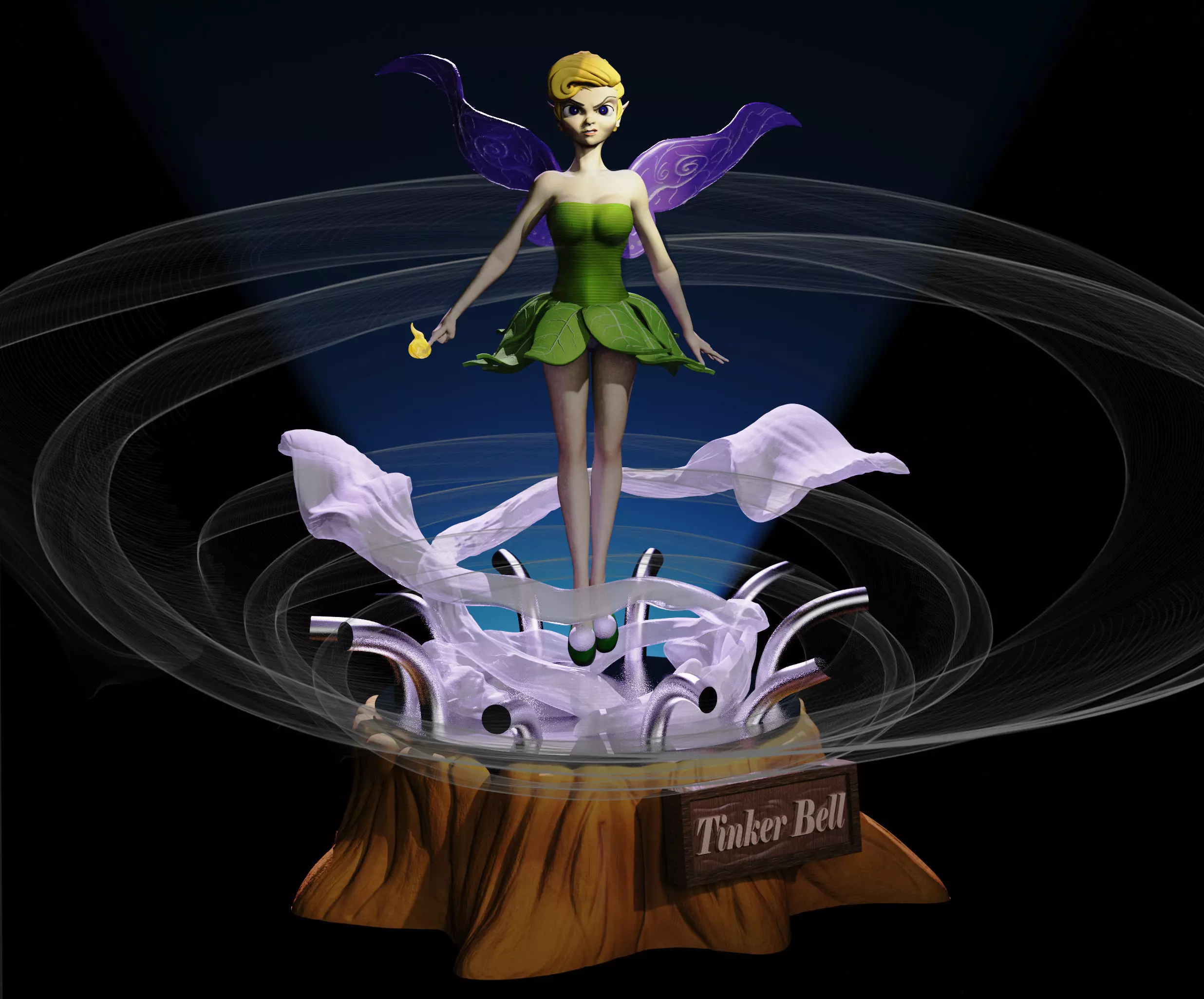 Tinker Bell 3D print model_0