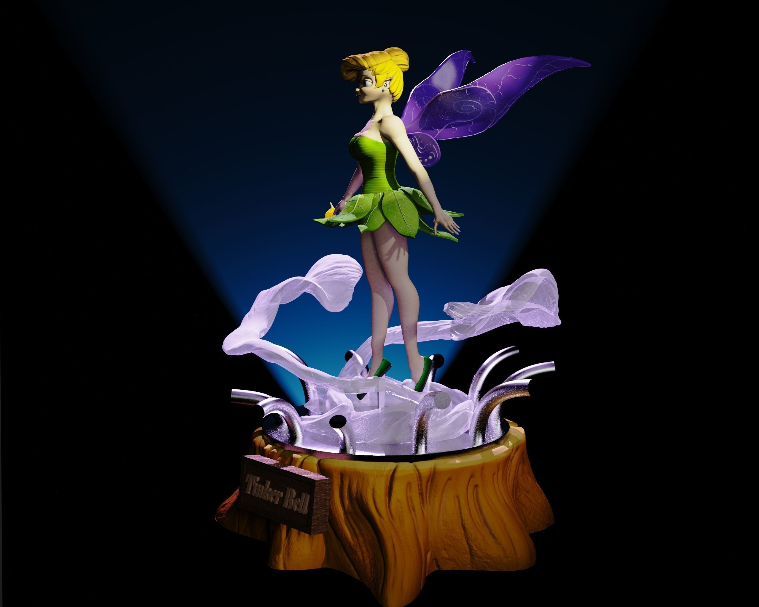 Tinker Bell 3D print model_4