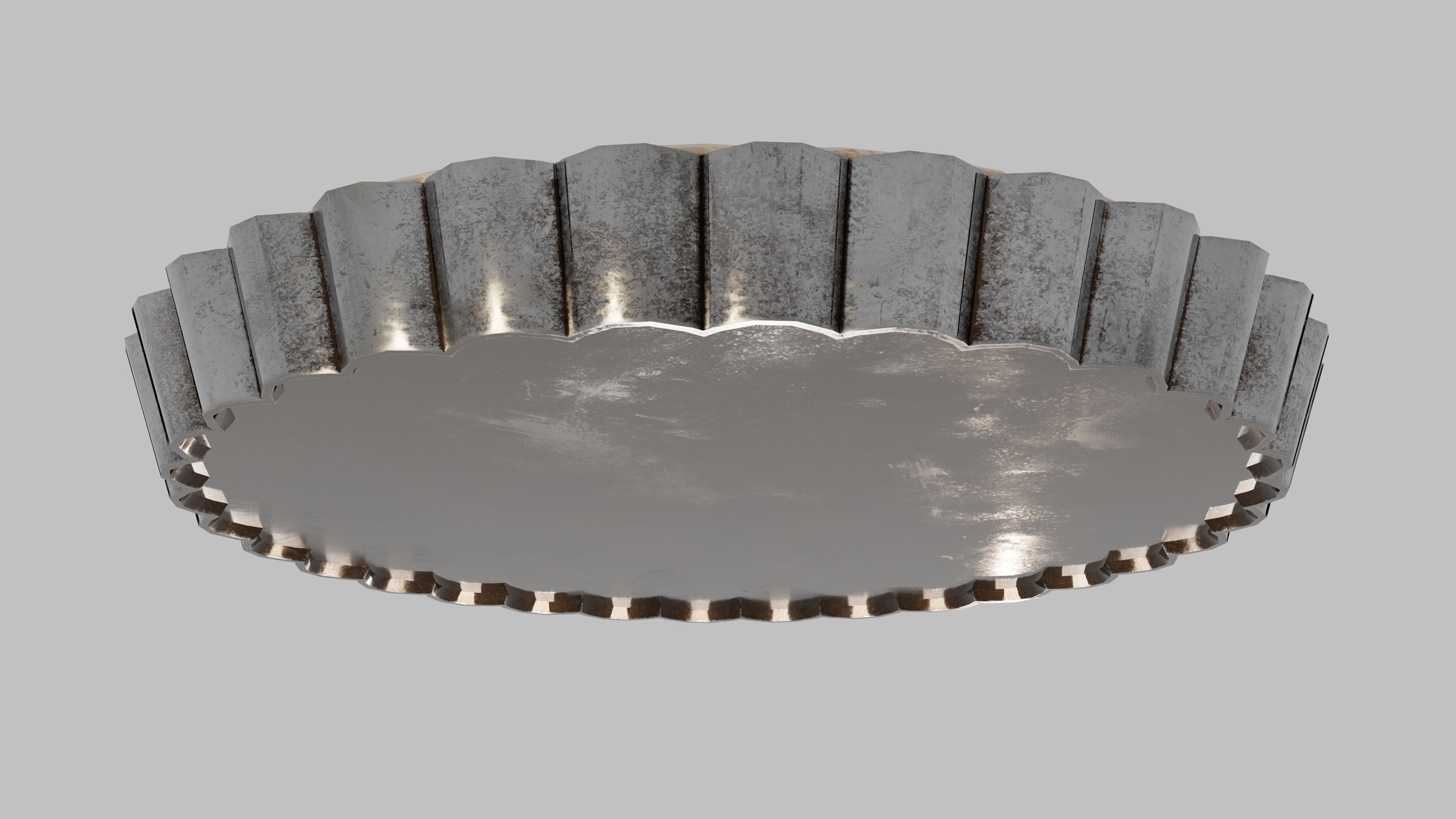 Tomato Pie  Low-poly 3D model_6