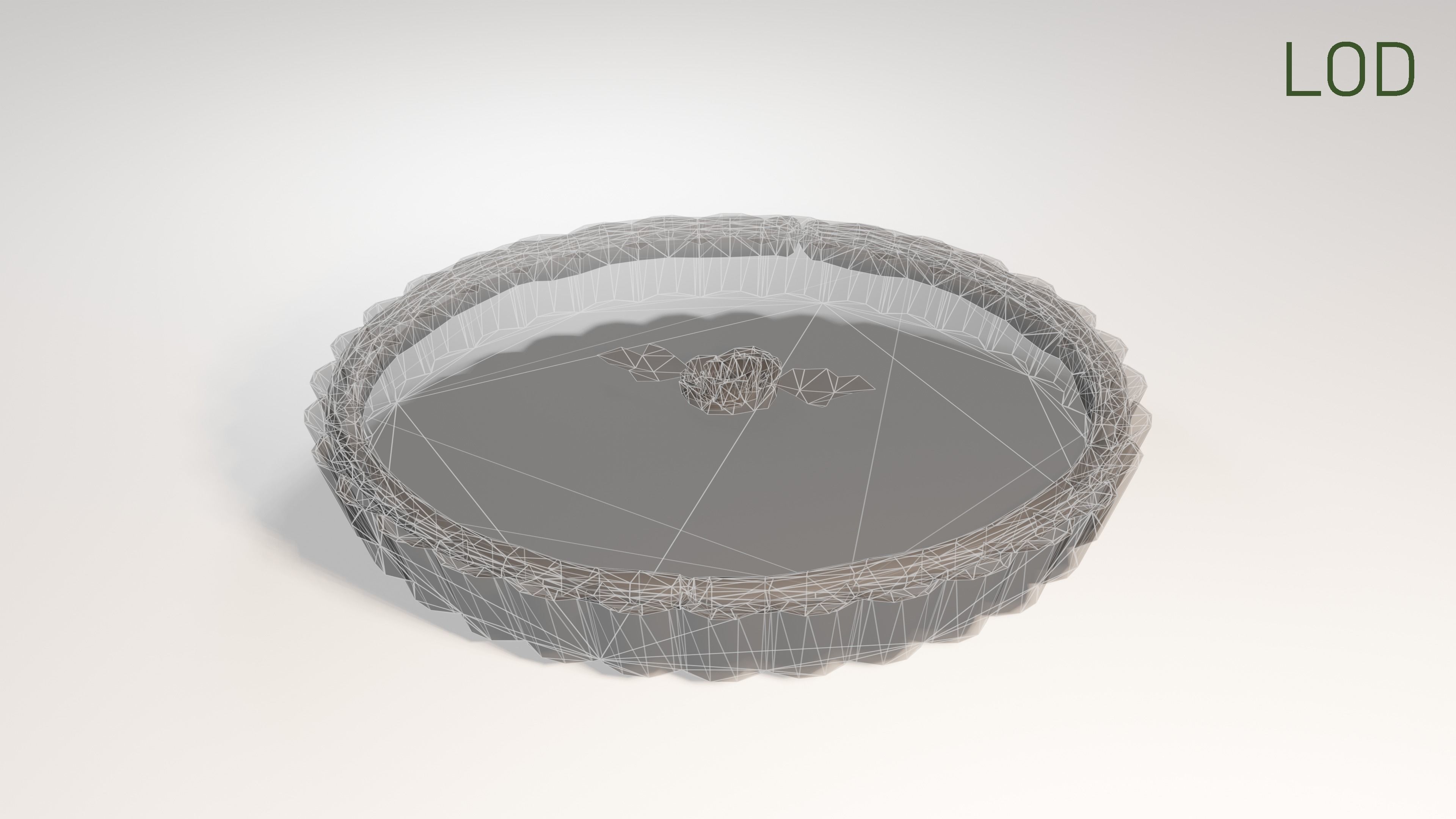 Tomato Pie  Low-poly 3D model_13