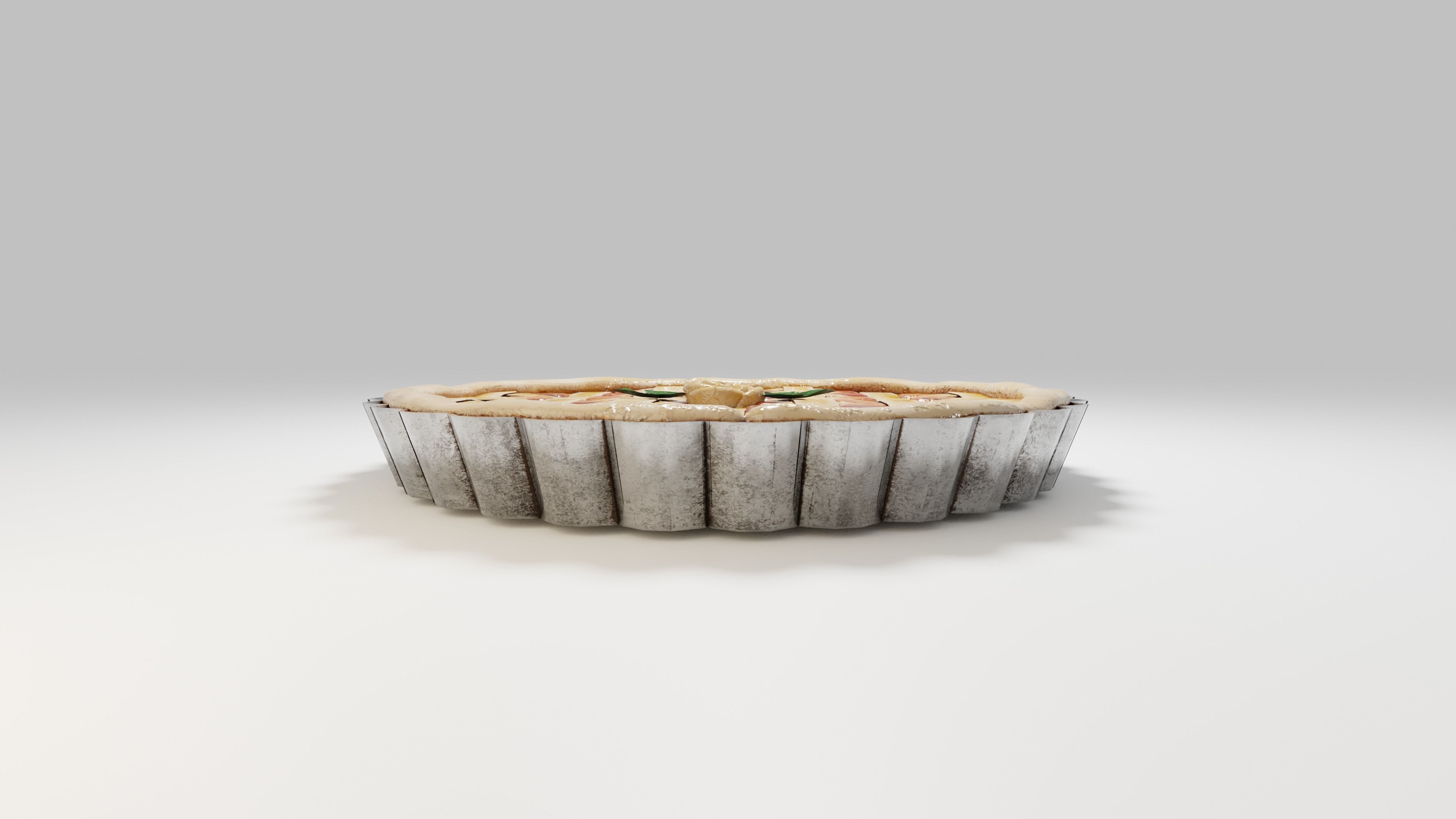 Tomato Pie  Low-poly 3D model_5